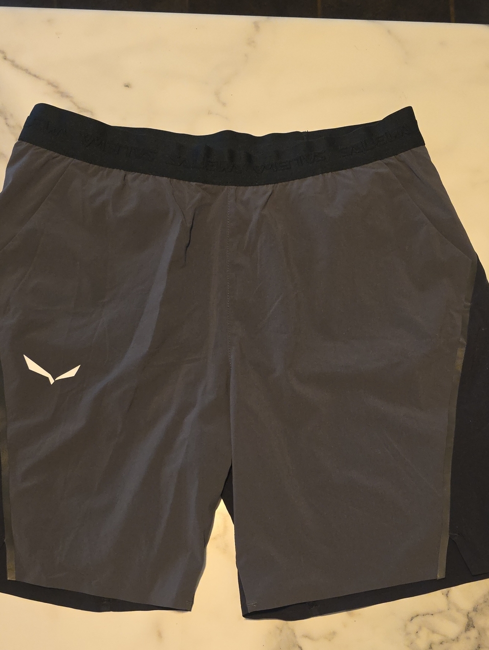 Salewa Men's Black/Gray Lightweight Training Shorts